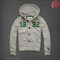 heren abercrombie and fitch pullover full-knop lichtgrijs groen 1892 Betaalbare 0ao3q648